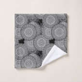 Abstraits cercles géométriques modernes formes ron (Gant de toilette)