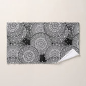 Abstraits cercles géométriques modernes formes ron (Serviette à main)