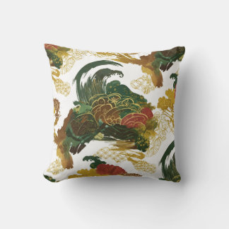 Abstraits coussins floraux vintages au ciel