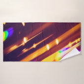 Abstraits éclairs or xmas or ou feux de parties sc (Serviette de bain)