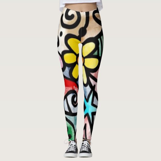 Abstraits Leggings colorés (Devant)