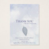 Abstraits nuages bleus écoutant la carte d'afficha (Dos)