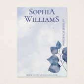 Abstraits nuages bleus écoutant la carte d'afficha (Devant)