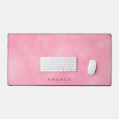 Abstraits nuages Pastel Pink Sky Texte personnalis (Clavier et souris)