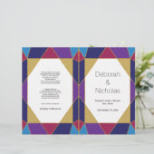 Abstraits tons bijoux programme de mariage moderne (Debout devant)