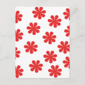 Abstrakt bloempatroon briefkaart (Voorkant)