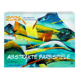 Abstrakte Farbspiele - Kunstkalender 2024 Kalender