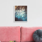 Abstrakte Fische Canvas Afdruk (Insitu (Woonkamer))