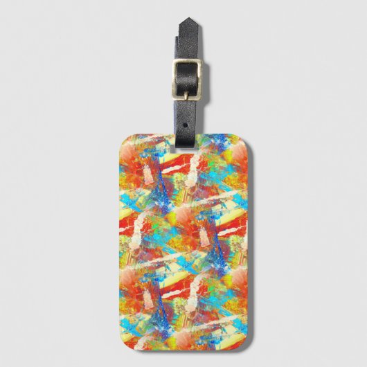 Abstrakte Kunst  Bagagelabel (Voorkant (verticaal))