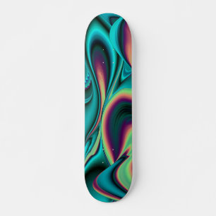 Abstrakter Regenbogen Skateboard