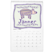Abstrakter Tribal Tiere aus Europa Kalender (Jan 2026)