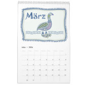 Abstrakter Tribal Tiere aus Europa Kalender (Mar 2026)