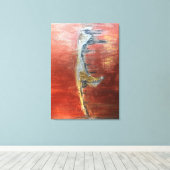 Abstraktes Bild der Insel Sylt Canvas Afdruk (Insitu (Houten vloer))