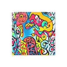 Abstraktes buntes Kunstwerk