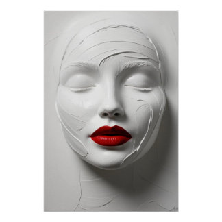 Abstraktes Gesicht Poster Perfect Poster