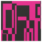 Abstraktes Pink/Schwarz Muster  Formen Stof (Close Up)