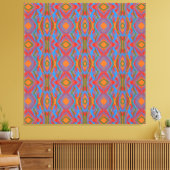 Abstrato Laranja Canvas Afdruk (Insitu (Woonkamer))