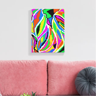 Abstrato Rústico Canvas Afdruk