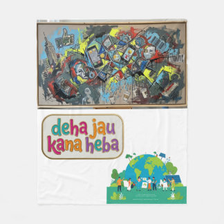 Absurde afbeelding Vergelijk abstract Fleece Deken