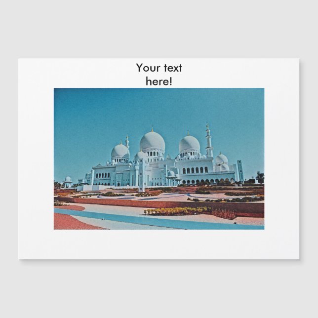 Abu Dhabi Mosque schilderij (Voorkant)