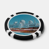 Abu Dhabi Mosque schilderij Poker Chips (Enkel)