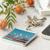 Abu Dhabi Mosque schilderij Sleutelhanger (Zijkant)