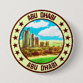 Abu Dhabi Ronde Button 7,6 Cm (Voorkant)