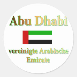 Abu Dhabi Ronde Sticker