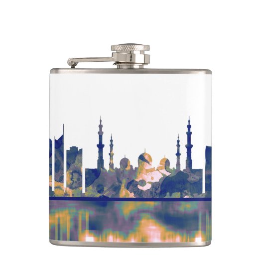 Abu Dhabi Skyline Heupfles (Voorkant)