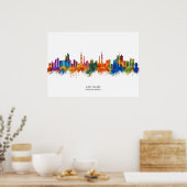 Abu Dhabi UAE Skyline Poster (Keuken)