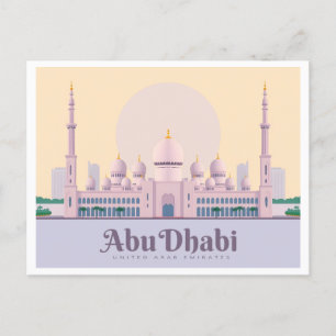 Abu Dhabi VAE Pastelreizen Briefkaart