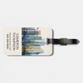 Abu Dhabi, Verenigde Arabische Emiraten | City Sky Bagagelabel (Achterkant horizontaal)