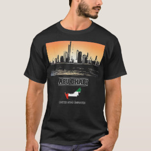 Abu Dhabi Verenigde Arabische Emiraten Skyline Vak T-shirt