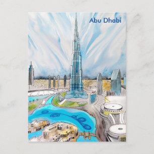 Abu Dhabi Vintage Reistoerisme en Briefkaart