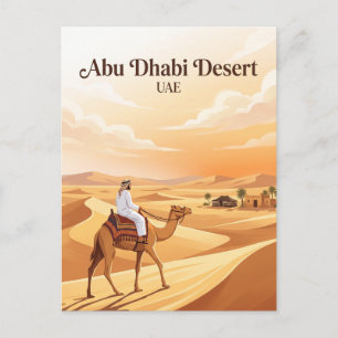 Abu Dhabi-woestijn VAE Briefkaart