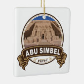 Abu Simbel Egypt Badge Keramisch Ornament (Rechts)