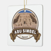 Abu Simbel Egypt Badge Keramisch Ornament (Links)