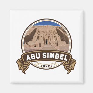 Abu Simbel Egypt Badge Magneet