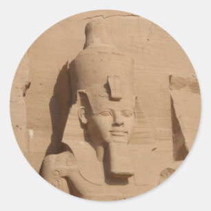 abu simbel pharoah ronde sticker