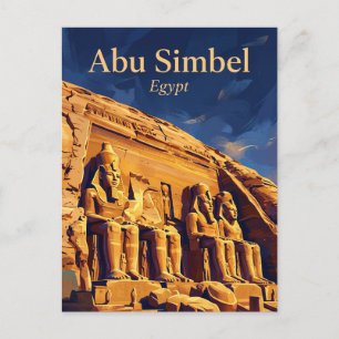 Abu Simbel Tempels Egypte Briefkaart