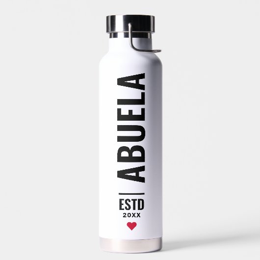 Abuela | Aangepaste Spaanse datum voor grootmachte Waterfles (Links)