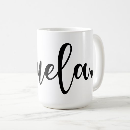 Abuela avec coeur Mug (Devant droit)