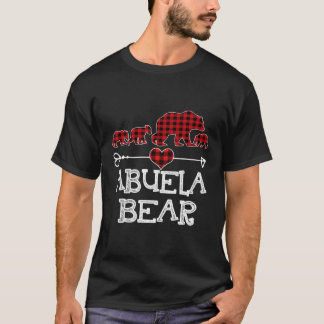 Abuela Beer Kerstmis Pajama Red Pset Buffalo Fam T-shirt