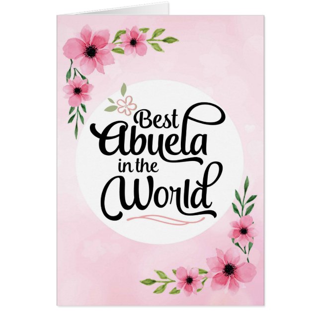 Abuela Birthday - Best Abuela in the World (Voorkant)