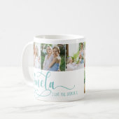 Abuela Calligraphy I Love You 6 Photo Coffee Mug (Devant gauche)