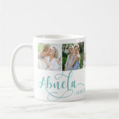 Abuela Calligraphy I Love You 6 Photo Coffee Mug (Gauche)