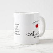 Abuela Established New Grandmother Gift Extra Grote Beker (Voorkant rechts)