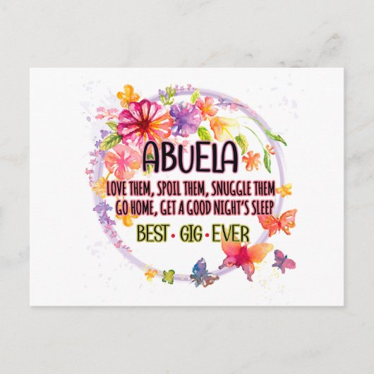 Abuela hou van hen verwen ze knuffelen ze briefkaart (Voorkant)