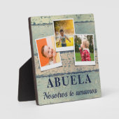 Abuela Kinder kinderen 3 Foto collage Fotoplaat (Voorkant)