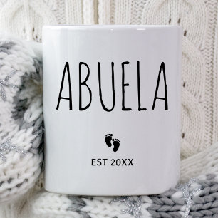 Abuela Nieuwe Baby Onthullen Idee Spaanse Oma Gift Koffiemok